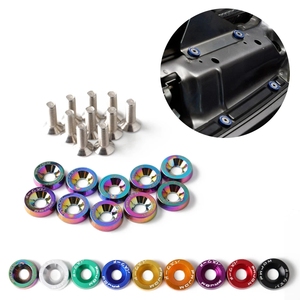 10 tornillos cóncavos M6 para modificación de coches, parachoques, motor, tuercas de matrícula, junta - Product Image 3