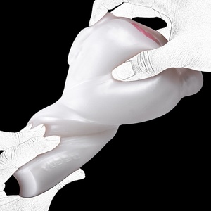 GEEBA Dual Channel Male <b>Masturbator</b> Cup Fantasy Pig Vagina Anal for Men Penis Stroker Sex Toys Artificial Vaginal Pocket Pussy - Product Image 3