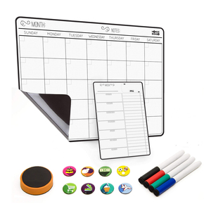 High Quality Waterproof Custom Color Shape Weekly Magnetic Rubber Paper Digital Printed Calendar Promotional Fridge Magnet