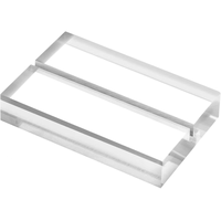 Support de Carte de Table en Acrylique Transparent Léger et Écologique Multi-Tailles avec Emplacement pour Carte, Idéal pour Mariages et Événements, Présentoir Personnalisable avec Logo