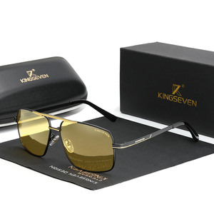 KINGSEVEN 2025 <span class=keywords><strong>NOUVELLE</strong></span> mode hommes lunettes polarisées conduite lunettes de soleil marque hommes femmes <span class=keywords><strong>acier</strong></span> inoxydable matériel Gafas De Sol 7891 - Product Image 1