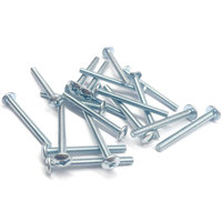 # Vis de fixation pour meuble, tête en truss galvanisée, fente carrée, 8-32 x 2, pour bouton de porte de placard, poignée de tiroir de commode