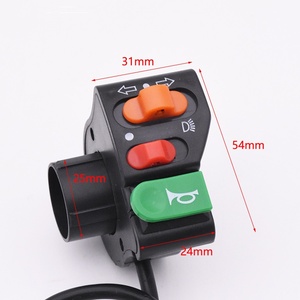 Accessoires pour véhicules : Commutateur combiné trois-en-un avec clignotant, phare et klaxon pour tricycle 48V 60V - Product Image 2
