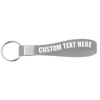 Porte-clés en silicone style minimaliste avec lettres colorées, inspirant, pour étudiants, hommes et femmes, cadeau promotionnel pour fêtes, produit transfrontalier à succès
