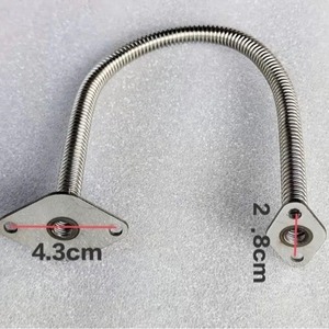 Conector de tubo de gas corrugado de acero inoxidable, 4,3 cm, 2,8 cm, para vaporera, cocina de fideos, equipo de cocina comercial - Product Image 1