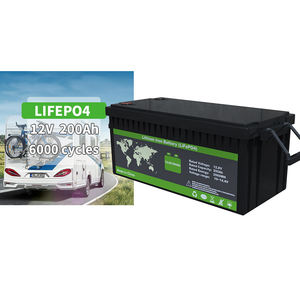 家用储能 12V/24V 200Ah LiFePO4 半固体深循环户外应急房车电池组 9000 次循环 - Product Image 1