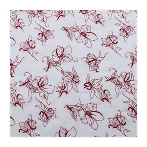 Most Popular China Cotton all over embroidery fabric