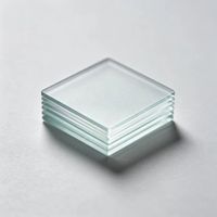 Plaque de verre carrée AG anti-reflet 14*14*2mm, verre optique mat gravé pour échantillons et petits écrans personnalisés