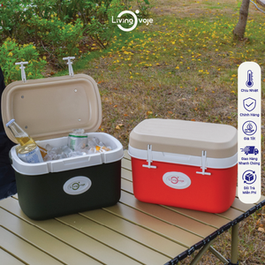 กล่องเก็บความเย็นขนาด 6 ลิตร เป็นมิตรกับสิ่งแวดล้อม สำหรับเก็บอาหารและการเดินทาง ใช้ได้ทั้งในร่มและกลางแจ้ง ผลิตในเวียดนาม วัสดุ PP อเนกประสงค์ - Product Image 2