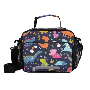 New Arrival Custom Dinosaur Print <b>Lunch</b> <b>Box</b> Waterproof Insulated Snack <b>Bag</b> Bento <b>Box</b> School <b>Lunch</b> Cooler <b>Bag</b> for Kids - Product Image 1