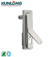 KUNLONG Serrure cylindrique industrielle moderne pour armoire électrique, loquet multipoints en acier et alliage de zinc pour porte de panneau 50mm