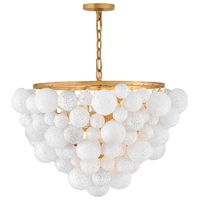 Lustre suspendu en verre de luxe moderne italien 2026 pour salon de villa, décoration intérieure créative dorée