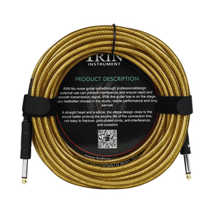 IRIN prix de gros prise d'ampli haut-parleur professionnel 10M ligne Audio transparente câble de guitare basse électrique de qualité 6.35mm - Product Image 4
