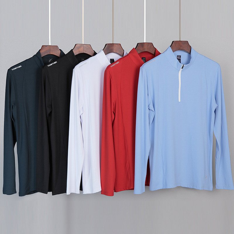 LNJLVI Pack of 2 Men's Compression Shirt Long Sleeve Functional Shirt Sports Shirt Running Shirt, black/red, L : Buy Online at Best Price in KSA - Souq is now