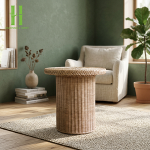 Royal Fashionable Modern Stylish <b>Nesting</b> <b>Table</b> Rattan Made Brown Color Living Room Furniture Accessories in Low Price - Product Image 1