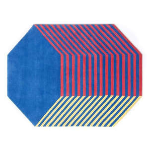 Tapis en laine fait main moderne abstrait tufté à la main à poils longs antidérapant adapté aux animaux domestiques beige marron gris pour usage domestique contemporain - Product Image 1