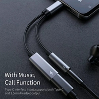 Großhandel 2-in-1 Typ C bis 3,5mm Audio kabel adapter Geflochtenes USB C-Ladegerät Kopfhörer ladegerät mit OTP-Schutz DC-Ausgang