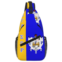 Sigma Gamma Rho Stolz-Logo Brusttasche Rucksack Sport Reise Tagesrucksack Fabrikpreis Studentenverbindungs-Umhängetasche Mode Maßanfertigung Großhandel