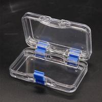 10X6X2.3cm Transparent En Plastique Réutilisable Dentaire Laboratoire Fournitures Dentaire Pont Orthodontique Membrane Emballage Boîte pour Placage Emballage