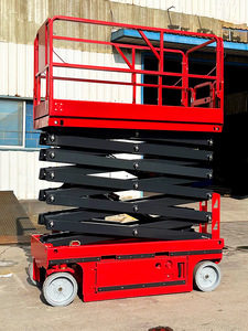 Gunting hidrolik empat roda, <span class=keywords><strong>Lift</strong></span> ponsel listrik tinggi maksimum <span class=keywords><strong>20</strong></span> kaki konstruksi tugas berat - Product Image 4