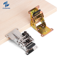 Emboutissage de métal 90 degrés 180 degrés charnières supports pliants supports de jambe de Table Binges pour meubles boîte Table jambe charnière pliante