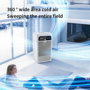 เครื่องทำความเย็นและเพิ่มความชื้นแบบพกพา 2-in-1, 360 °   ลมเย็น เงียบสงบ พัดลมสเปรย์สำหรับบ้าน สำนักงาน ห้องนอน - Product Image 3