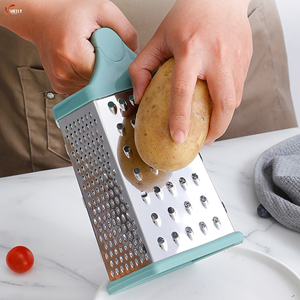 Râpe de cuisine en acier inoxydable <span class=keywords><strong>XL</strong></span>-6-in-1 multi-fonction côté coupe-fromage et légumes manuel - Product Image 4