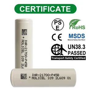 Orijinal Molicel inruav P45B 3.6V 4500mAh 45A yüksek deşarj şarj edilebilir pil inruav P45B İha için - Product Image 6