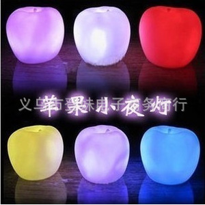 Apple Shape <b>Led</b> Night <b>Light</b> 7 Color Changing Tap Control <b>Usb</b> Powered For Room Bedroom Wedding Party - Product Image 4