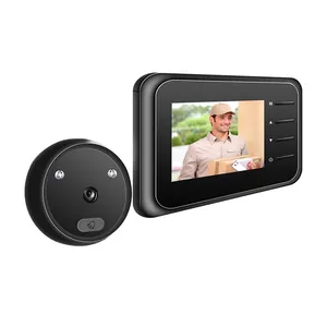 Smart Home Security 1080P Cámara Grabación de video Visor de puerta digital con cable Eyecat