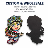 Aimant Mascotte 3D Personnalisé en PVC, Personnage en Caoutchouc Gaufré, Souvenir, Usine OEM, Logo de Toute Forme, Autocollant de Réfrigérateur, Vente en Gros en Vrac