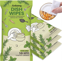 Lot de lingettes de cuisine épaisses, résistantes et puissantes pour éliminer l'huile, lingettes à vaisselle pour usage domestique, commercial et marque privée