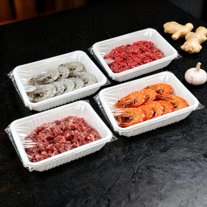 Barquette alimentaire jetable en plastique PP blanc pour la viande et les fruits <span class=keywords><strong>de</strong></span> <span class=keywords><strong>mer</strong></span>, utilisation en supermarché - Product Image 2