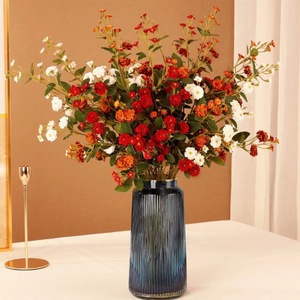 Ramo de flores artificiales de seda de alta simulación, arreglo de flores secas para decoración del hogar y bodas - Product Image 3