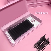 Extensions de cils 3D Volume faites à la main de haute qualité en plateaux 0.02 0.03 0.05 0.07 0.20 CC Cheveux synthétiques véganes sans cruauté animale Marque privée