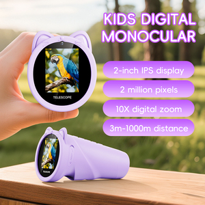 Inskam 389 đầy đủ màu sắc màn hình miniscope kính hiển vi kỹ thuật số 10x Độ phóng đại trẻ em Kính viễn vọng một mắt Đồ chơi Silicone Lứa Tuổi 5 + - Product Image 2