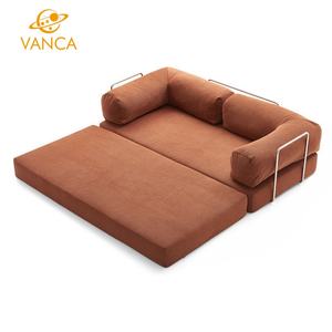 सोफे बिस्तर सीधे स्टेनलेस स्टील संपीड़ित सोफे के साथ सीधे तह सोफे सेट सोफे लिविंग रूम सोफा - Product Image 6