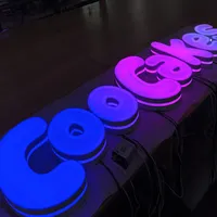 DakeSign Bandes LED 3D personnalisées, panneaux d'identification lumineux, panneaux publicitaires, entreprises, hôpitaux, étanches, 50 000 heures