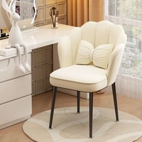 Chaise de toilette Chaise en velours beige Chaises de salle à manger Velours Cadeira Para Penteadeira Stoelen Morden Chaise turquoise