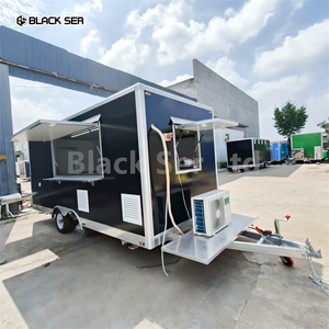 Blackser Standard australiano 4.8m in fibra di vetro in alluminio Mobile Food camion rimorchio per la vendita nuovo carrello Fast Food - Product Image 1