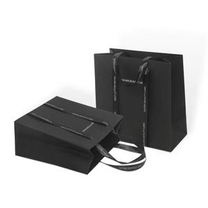 Bolsas de Compra de Papel Aséptico Biodegradable Ecológicas Impresas Personalizadas con Asas para Zapatos o Regalos - Product Image 2