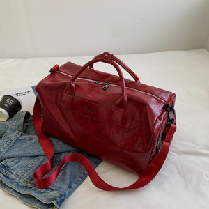 Bolsa de Viaje Personalizada de Gran Capacidad, con Separación para Ropa Seca y Mojada, Deportiva, de Piel Sintética, con Cierre y Correa para el Hombro - Product Image 5