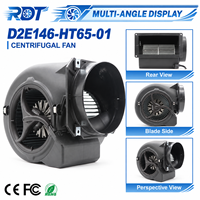 Ventilateur radial industriel 230V à double entrée pour refroidissement d'armoires, haut débit d'air, D2E146-HT65-01, équipement de ventilation, pièce de rechange pour service continu