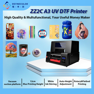 Stampante UV DTF Flatbed A3 Refinecolor Più Venduta per Adesivi, Cover per Telefono, Tumbler, Palline da Golf e Stampa su Acrilico per Piccole Imprese - Product Image 2