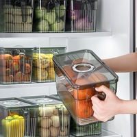 Organisateur de réfrigérateur, boîte de rangement pour cuisine, paniers de conservation pour légumes et fruits, conteneurs de rangement, boîte de conservation