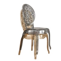 Acrylique Transparent Palais Extérieur Dos Nu Chaise Simple Hôtel Banquet Salle De Mariage Chaise
