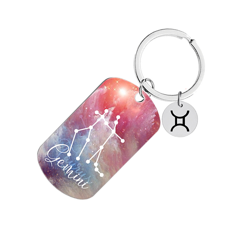 Gemini cwy003 keychain silver