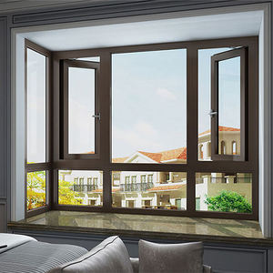Fenêtre à battant en aluminium avec double vitrage insonorisé, personnalisable en couleur, taille, inclinaison et ouverture vers l'intérieur ou vers l'extérieur - Product Image 2