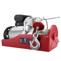 Palans électriques à câble métallique de type PA Baot Mini 500 kg 220 V monophasé certifié CE avec télécommande 12 m en acier, nouveau palan de construction