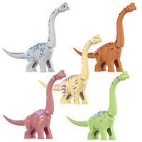 Figuras de Dinosaurios Gigantes en Oferta, Set de Bloques de Construcción de Seismosaurus, Titanosaurio y Brachiosaurus, Figuras de Plástico para Escritorio